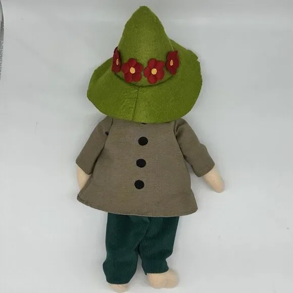 RARE Moomin Snufkin Plush Martinex Teddix TOVE 100 Tove Jannson Red Flower 14" - Picture 3 of 12